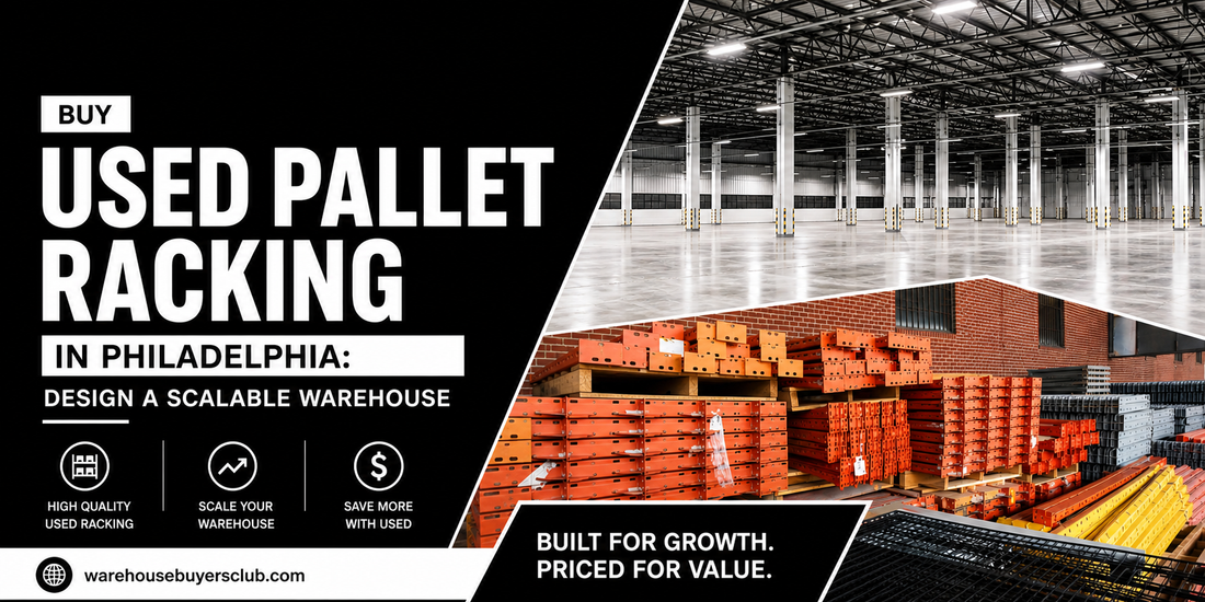 Buy Used Pallet Racking in Philadelphia: Design a Scalable Warehouse | Warehouse Buyers Club