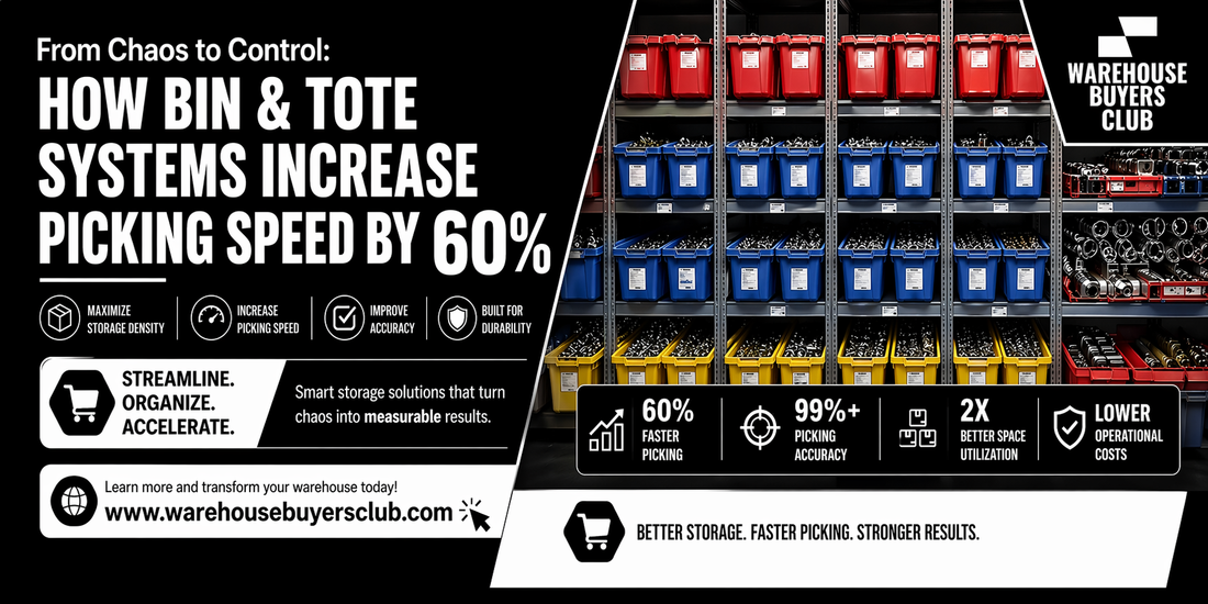 From Chaos to Control: How Bin & Tote Systems Increase Picking Speed by 60%