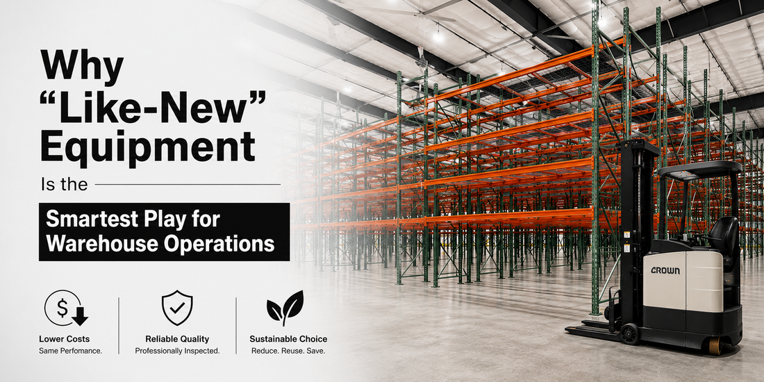 Why "Like-New" Equipment Is the Smartest Play for Warehouse Operations