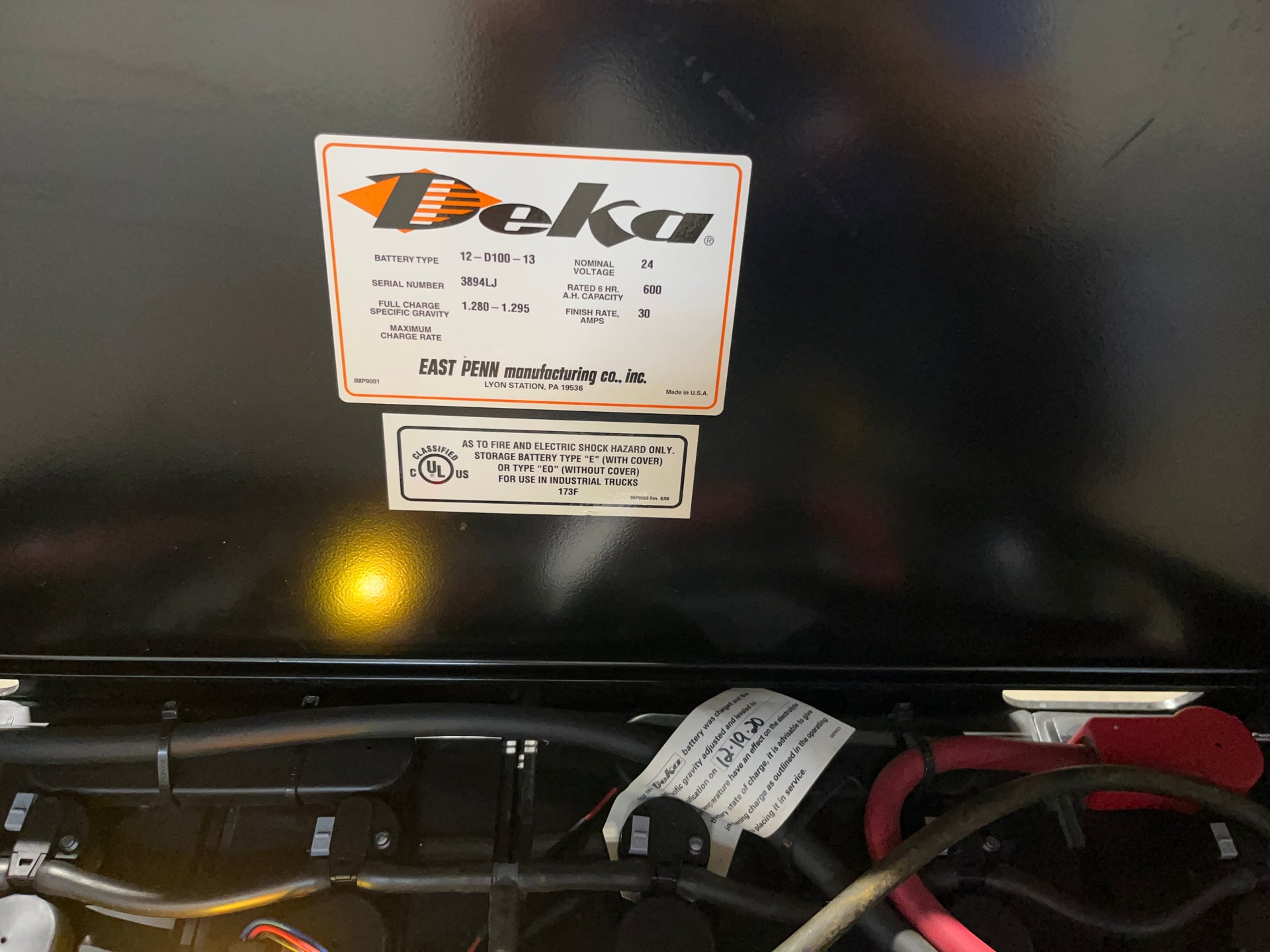 Used Forklift Batteries and Chargers