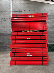 Used Teardrop Pallet Rack Beams – 8’ x 4”