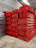 Used Teardrop Pallet Rack Beams – 8’ x 4”