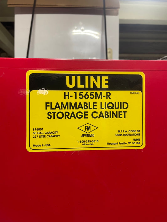 Uline H-1565M-R Flammable Liquid Storage Cabinet