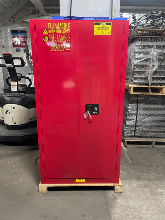 Uline H-1565M-R Flammable Liquid Storage Cabinet